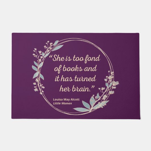 リトルウィメンズ引用文II – かわいいスタイル ドアマット (正面)