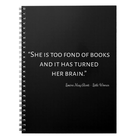 リトルウィメンズ引用文II -クラシックスタイル ノートブック (正面)