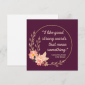 リトルウィメンズ引用文IV – かわいいスタイル (正面/裏面)