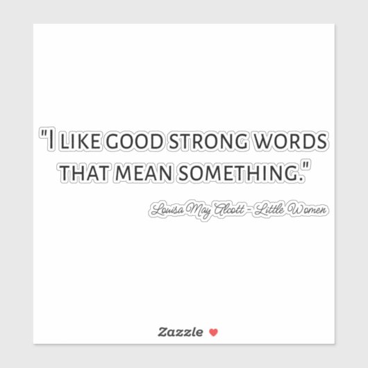 リトルウィメンズ引用文IV -クラシックスタイル シール (シート)