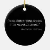 リトルウィメンズ引用文IV -クラシックスタイル セラミックオーナメント (裏面)