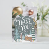 リトルウィンターウィッシュハッピーホリデー サンキューカード (スタンド正面)