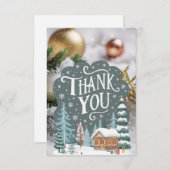 リトルウィンターウィッシュハッピーホリデー サンキューカード (正面/裏面)