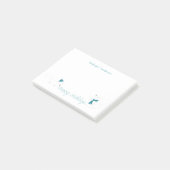 リトルウィンターキツネハッピーホリデーパーソナライズされた ポストイット (アングル)