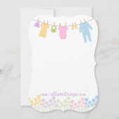 リトルウェアベビー散水 招待状 (裏面)