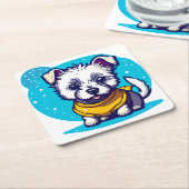 リトルウェスティー スクエアペーパーコースター (アングル)