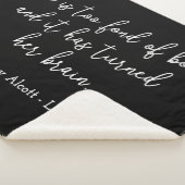 リトルウォメン引用文II手書きスタイル シェルパブランケット (3/4)