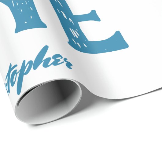 リトルウォーターの色熊かわいい動物ファースト誕生日 ラッピングペーパー (ロールコーナー)