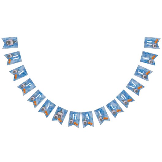 リトルウォーターカラーウィッチハローウィンパーティバンティング バンティングフラッグ (全)