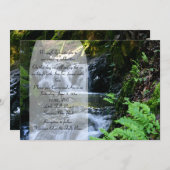 リトルウォーターフォール結婚式招待状 招待状 (正面/裏面)