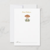 リトルウォーター色キノコ誕生日タイムカプセルT サンキューカード (正面)