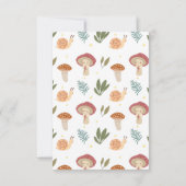 リトルウォーター色キノコ誕生日タイムカプセルT サンキューカード (裏面)