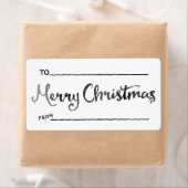 リトルウォーター色クリスマスギフトタグ ラベル (インサイチュ)