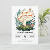 リトルウッドランドデジタルキノコ誕生日 招待状 (スタンド正面)