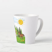 リトルウマデザイン 子供へ カフェラテマグ (右アングル)