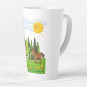 リトルウマデザイン 子供へ カフェラテマグ (右アングル)