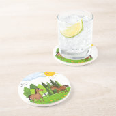 リトルウマデザイン 子供へ コースター (側面)