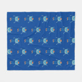 リトルエイリアンパイ フリースブランケット (正面(横))