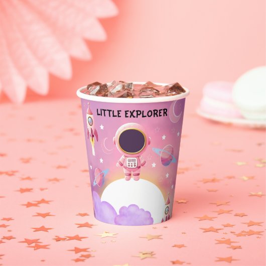 リトルエクスプローモダンラーパープルベビーシャワー 紙コップ (インサイチュ)