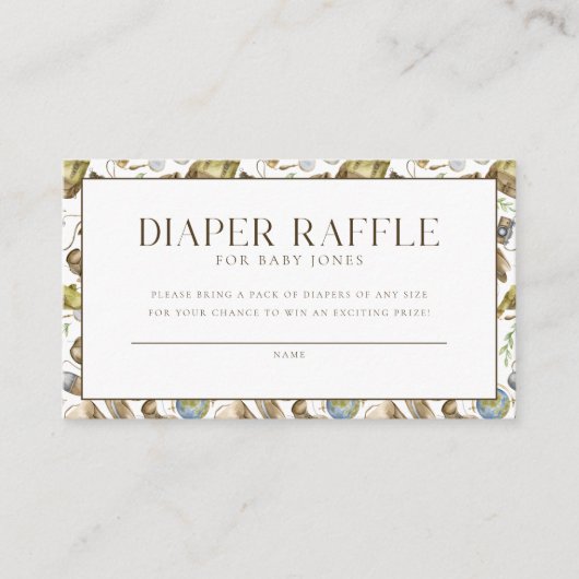 リトルエクスプローラーおむつラッフルゲーム エンクロージャーカード (正面)