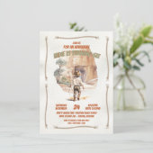 リトルエクスプローラーアドベンチャートゥームキャニオン誕生日 招待状 (スタンド正面)