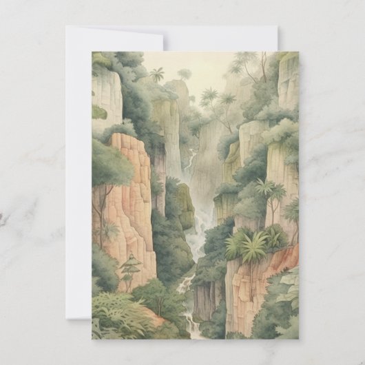 リトルエクスプローラーアドベンチャートゥームキャニオン誕生日 招待状 (裏面)