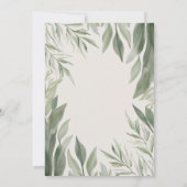 リトルエクスプローラーサファリ動物男の子ベビーシャワー 招待状 (裏面)