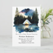リトルエクスプローラーズキャンピングアドベンチャーベビーシャワー 招待状 (スタンド正面)