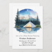 リトルエクスプローラーズトワイライトアドベンチャーベビーシャワー 招待状 (正面/裏面)