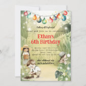 リトルエクスプローラーズ子供の誕生日 招待状 (正面)