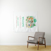 リトルエクスプローラーフォレスト探偵少年の赤ちゃんシャワー タペストリー (インサイチュ(横))