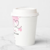 リトルエクスプローラーワールドマップピンク赤ちゃんシャワー 紙コップ (左)