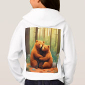 リトルエクスプローラー2025年新年の子供フード付きスウェットシャツ (裏面)