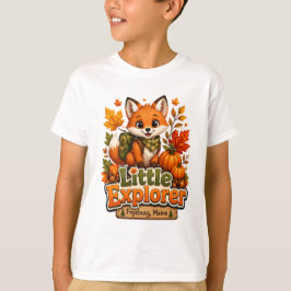 リトルエクスプローラー フライバーグ メイン州 キッズTシャツ Tシャツ