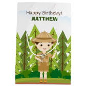 リトルエクスプローラー ミディアムペーパーバッグ (裏面)