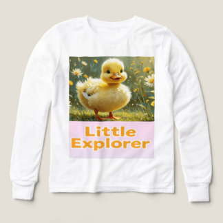 リトルエクスプローラー 子供Tシャツ かわいいアヒルの子