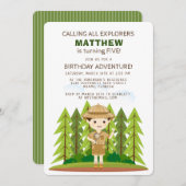 リトルエクスプローラー 招待状 (正面/裏面)