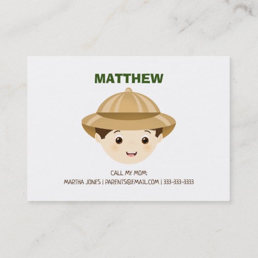 リトルエクスプ遊ロー日 コーリングカード (裏面)