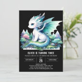 リトルエレガントドラゴン誕生日 招待状 (スタンド正面)