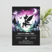 リトルエレガントフェアリー誕生日 招待状 (スタンド正面)