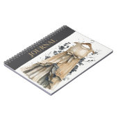 リトルエレガントブラックドレス(LBD)ベージュレシピ ノートブック (左側)