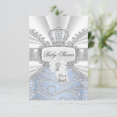 リトルエレガントプリンスダイヤモンドベビーシャワー招待状 招待状 (スタンド正面)