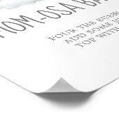 リトルエレファントガールベビーシャワーマムオーサバーサイン ポスター (角)