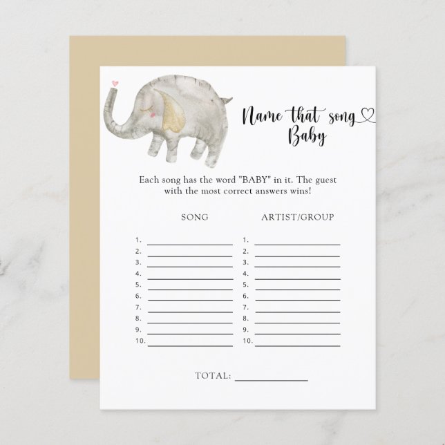 リトルエレファントネームザーズベビーソング (正面/裏面)