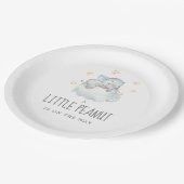 リトルエレファントボーイリトルピーナッツ赤ちゃんシャワー ペーパープレート (アングル)