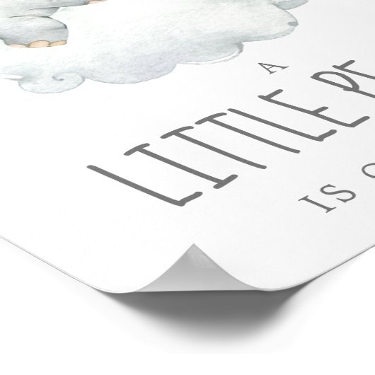 リトルエレファントボーイリトルピーナッツ赤ちゃんシャワー ポスター (角)