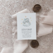リトルエレファントボーイ赤ちゃんシャワー表示シャワー エンクロージャーカード
