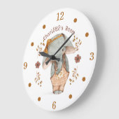 リトルエレファント子供部屋大時計 ラージ壁時計 (傾斜)