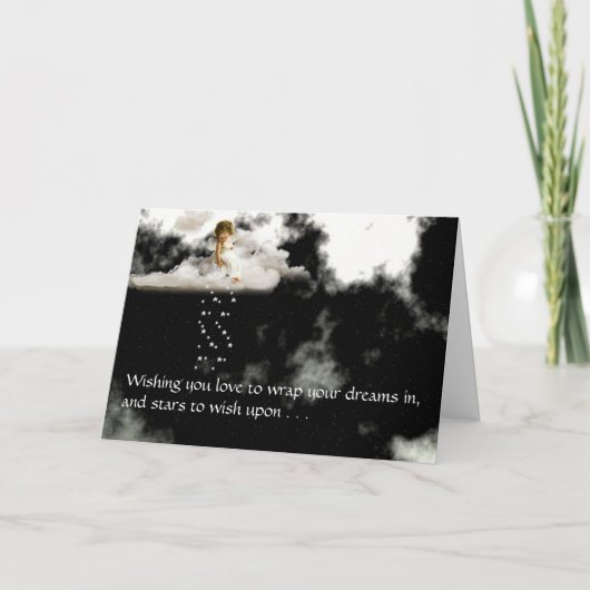 リトルエンジェルオンアクラウド誕生日 カード (正面)