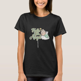 リトルエンジェルケーキトッパー - 眠る赤ちゃん天使 Tシャツ